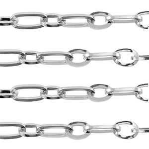 Fornituras Acero Inox cadena jasseron anclaje Plateado