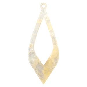 Colgantes de resina Beige arena transparente
