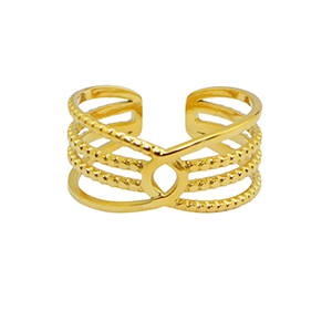 Anillos Acero Inox Dorado