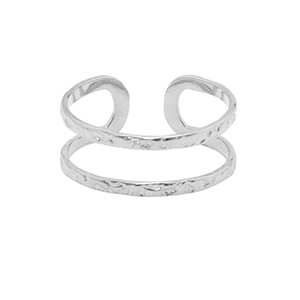Anillos Acero Inox Plateado
