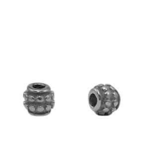 Abalorios Acero Inox 5mm Plata vieja