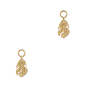 Colgantes Acero Inox hoja Dorado