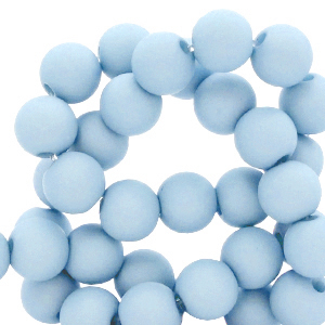 Abalorios acr&iacute;licos 6 mm Azul carolina