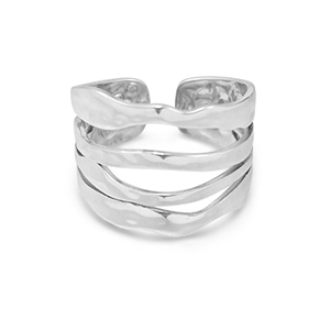 Anillos Acero Inox Plateado