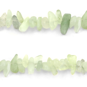 Abalorios chips Verde crisolita de mar