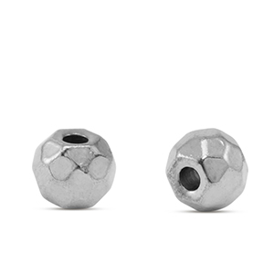 Abalorios Acero Inox 6mm Plateado