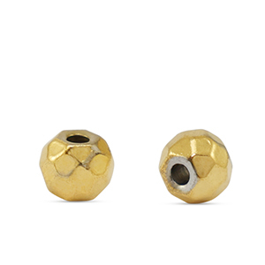 Abalorios Acero Inox 5mm Dorado