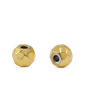 Abalorios Acero Inox 4mm Dorado