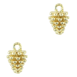 Metal TQ lat&oacute;n colgantes pi&ntilde;a de pino Dorado