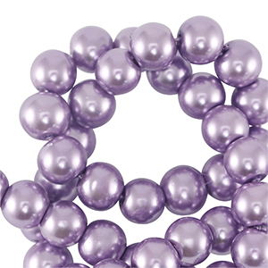 Perlas de cristal 6mm P&uacute;rpura lila