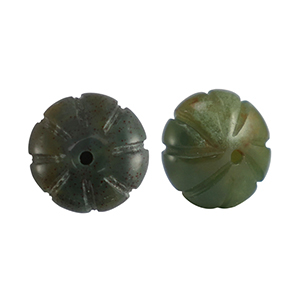 Piedras Naturales abalorios &Aacute;gata flor Multicolor verde naranja