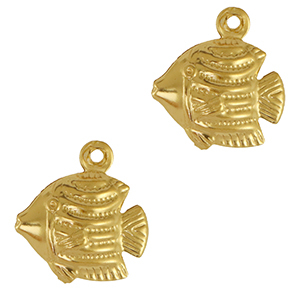Colgantes Acero Inox pez Dorado