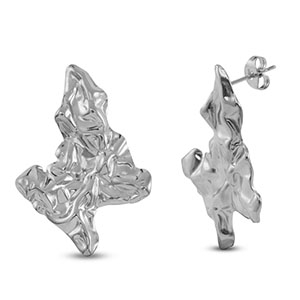 Pendientes Acero Inox Plateado