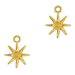 Colgantes Acero Inox estrella Oro