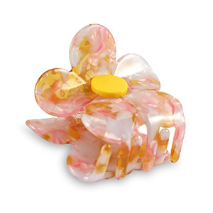 Accesorios pinza para el pelo flor Rosa-dorado