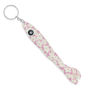 llavero de pescado 17.5cm Blancuzco-lila