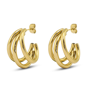 Pendientes Acero Inox Oro