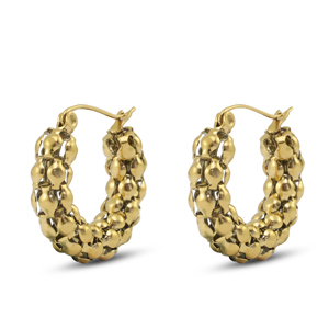 Pendientes Acero Inox Oro