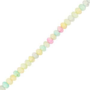 Abalorios conchas rondeles Multicolor pastel