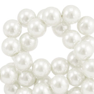 Perlas de cristal 10mm Blanco