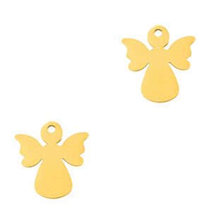 Colgantes Acero Inox &aacute;ngel Dorado