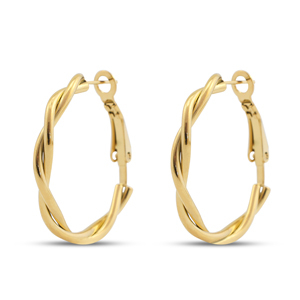 Pendientes Acero Inox criolla Dorado