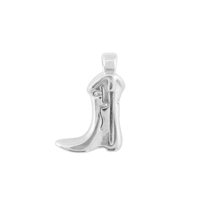 Colgantes Acero Inox botas vaqueras Plateado