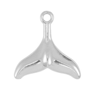 Colgantes Acero Inox aleta Plateado