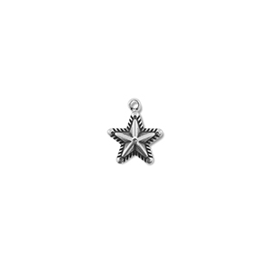 Colgantes Acero Inox estrella Plateado