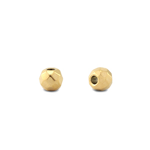 Abalorios de acero inox 4mm Dorado