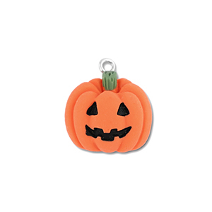 Colgantes de resina calabaza Naranja-negro-verde