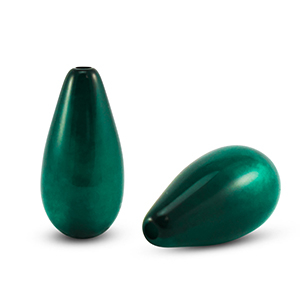 Abalorios Polaris Elements gota Polmo Verde ed&eacute;n oscuro