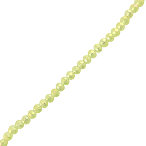 Abalorios faceteados disco 6x4mm Verde claro