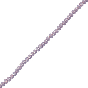 Abalorios faceteados disco 6x4mm Lavanda gris oscuro