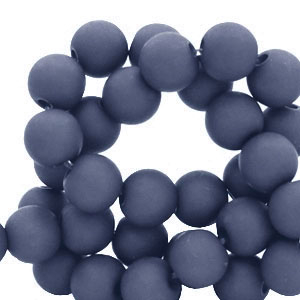 Abalorios acr&iacute;licos 4 mm Azul denim