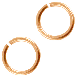 Anilla met&aacute;lica DQ 5.5mm Oro rosado (sin n&iacute;quel)