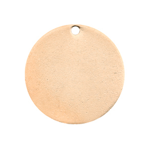 Colgante met&aacute;lico Designer Quality para ImpressArt redondo 20mm oro rosado (sin n&iacute;quel)