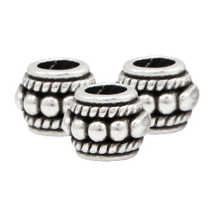 Abalorios met&aacute;licos DQ deco Plata vieja (sin n&iacute;quel)