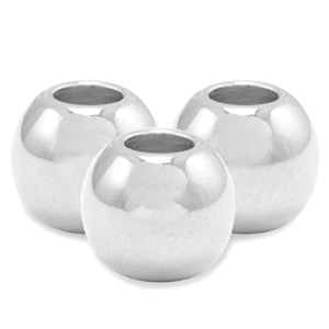 Abalorios met&aacute;licos DQ 4mm Plata vieja (sin n&iacute;quel)