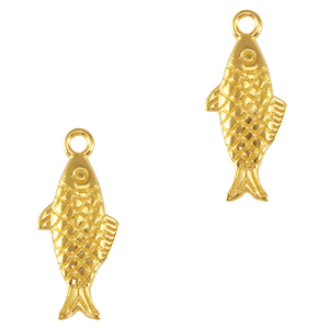 Colgantes met&aacute;licos DQ pez Dorado (sin n&iacute;quel)