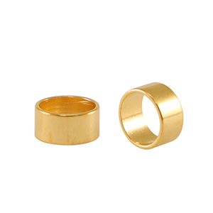 Abalorios met&aacute;licos DQ tubo &Oslash;5mm Dorado (sin n&iacute;quel)