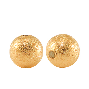 Abalorios met&aacute;licas DQ 8mm Dorado (sin n&iacute;quel)