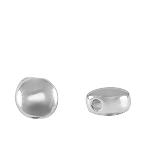 Abalorios met&aacute;licos DQ 6mm Plata vieja (sin n&iacute;quel)