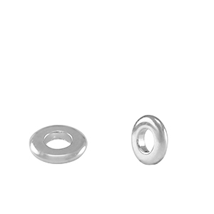 Abalorios met&aacute;licos DQ anillo separador 6mm Plata vieja (sin n&iacute;quel)