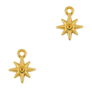 Colgantes met&aacute;licos DQ estrella Dorado (sin n&iacute;quel)