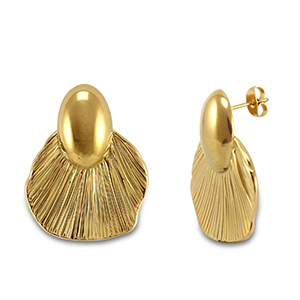 Pendientes Acero Inox Dorado