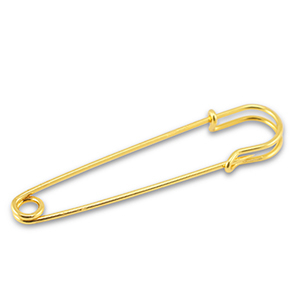 Fornituras met&aacute;licas imperdible decorativo Dorado