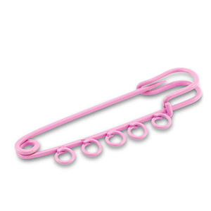 Fornituras coloridas imperdible decorativo con 5 ojos Rosa