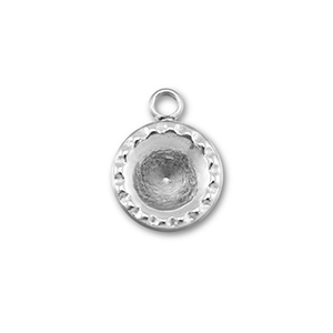 BY31&reg; Colgantes Acero Inox con engaste para SS29 chat&oacute;n Plateado