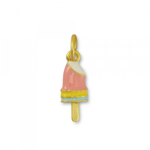 Colgantes met&aacute;licos paleta de hielo Rosa-amarillo-dorado
